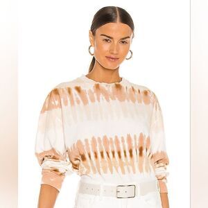 Oversized Long Sleeve Sweatshirt Citizens of Humanity tie dye white brown S